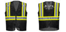 Black Safety Vest | Reflective High Visibility with Pockets