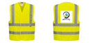 Custom Logo Reflective Yellow Safety Vest - ANSI Class 2