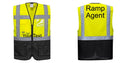 Custom Warsaw Yellow and Black Professional Style Safety Vest