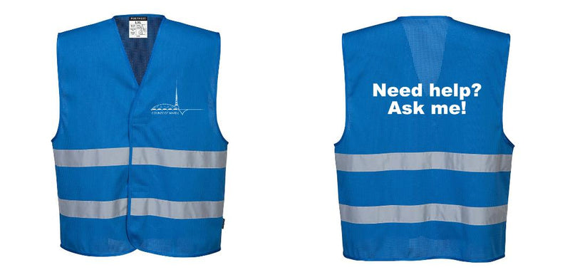 Royal Blue MeshAir Reflective Events Safety Vest