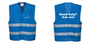 Royal Blue MeshAir Reflective Events Safety Vest