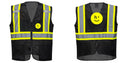 Black Safety Vest | Reflective High Visibility with Pockets