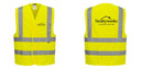 Custom Logo Reflective Yellow Safety Vest - ANSI Class 2