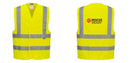 Custom Logo Reflective Yellow Safety Vest - ANSI Class 2