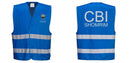 Custom ROYAL BLUE Safety Vest Reflective Hi Vis Work and Event Style Vest