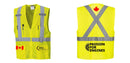 Custom Hi-Vis YELLOW Mesh X Back Executive Vest