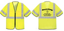 Custom Hi-Vis Yellow Mesh Safety Vest with Sleeves – ANSI Class 3, Reflective, Zipper Front