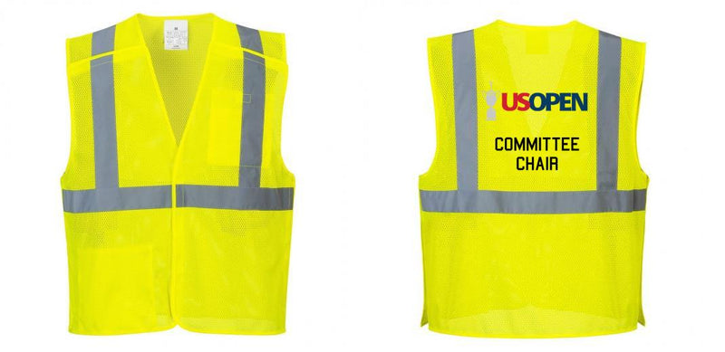 Custom Breakaway Class 2 Yellow Safety Vest Hi-Vis Reflective Breathable Mesh