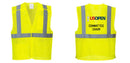 Custom Breakaway Class 2 Yellow Safety Vest Hi-Vis Reflective Breathable Mesh