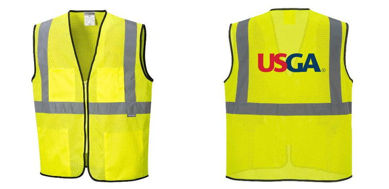 Lightweight High Visibility Yellow Tampa Mesh Vest