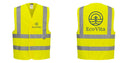 Custom Logo Reflective Yellow Safety Vest - ANSI Class 2