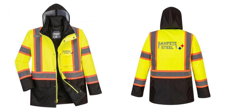 Custom Traffic Safety Jacket Class 3 Hi-Vis Yellow/Black