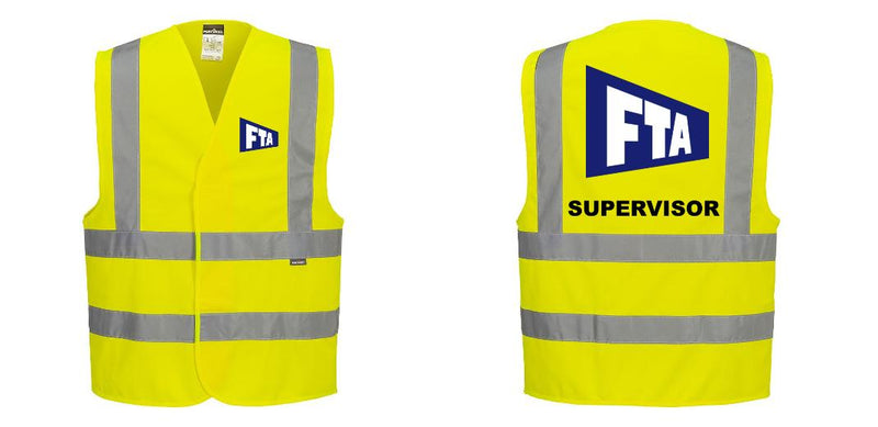 Custom Logo Reflective Yellow Safety Vest - ANSI Class 2