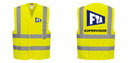 Custom Logo Reflective Yellow Safety Vest - ANSI Class 2