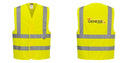 Custom Logo Reflective Yellow Safety Vest - ANSI Class 2