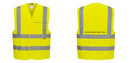 Custom Logo Reflective Yellow Safety Vest - ANSI Class 2