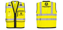Custom Heavy Duty Hi-Vis Surveyor Vest