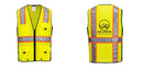 Hi-Vis Yellow/Black Ultra Cool Surveyor Vest – Mesh, Reflective, ANSI Class 2