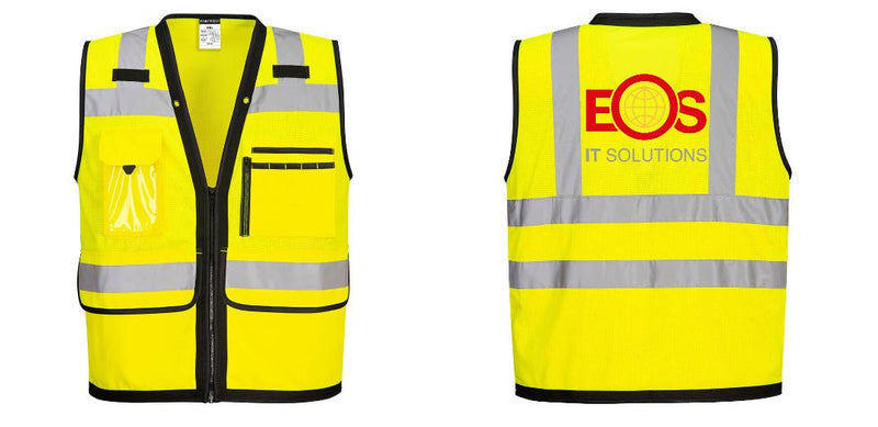 Custom Heavy Duty Hi-Vis Surveyor Vest