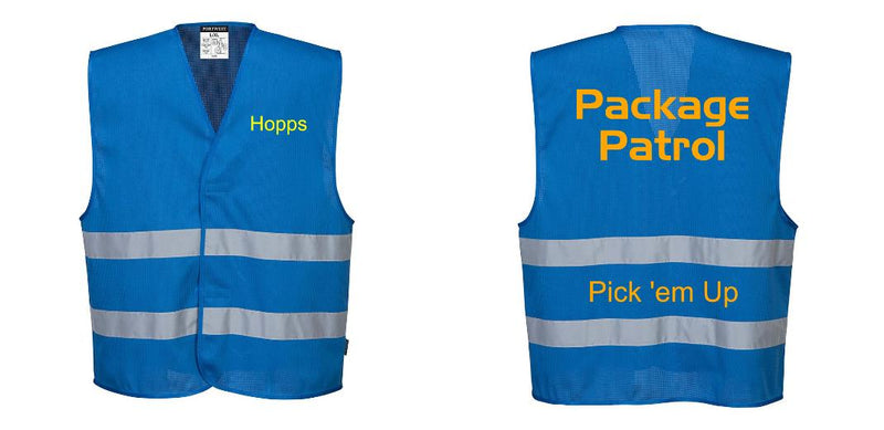 Custom Royal Blue MeshAir Reflective Safety Vest – Event & General Use