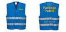 Custom Royal Blue MeshAir Reflective Safety Vest – Event & General Use