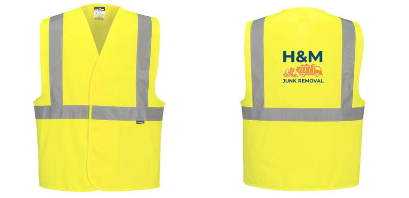 Custom Class 2 Yellow Reflective Safety Vest