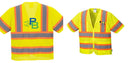 Custom Class 3 Yellow Safety Vest Sleeved Hi-Vis with Pockets