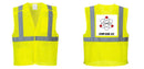 Custom Breakaway Class 2 Yellow Safety Vest Hi-Vis Reflective Breathable Mesh