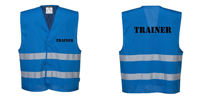 Custom Royal Blue MeshAir Reflective Safety Vest – Event & General Use
