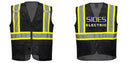 Black Safety Vest | Reflective High Visibility with Pockets