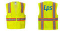 Custom Yellow Class 2 Safety Vest with Cooling Mesh Back