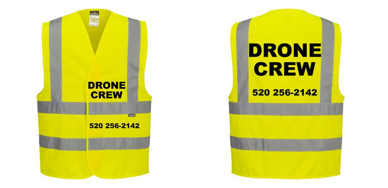 Custom Logo Reflective Yellow Safety Vest - ANSI Class 2