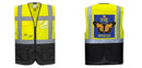 Custom Warsaw Yellow and Black Professional Style Safety Vest