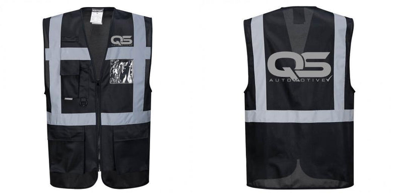 Black Professional Executive Style Safety Vest
