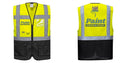 Custom Warsaw Yellow and Black Professional Style Safety Vest