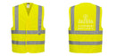 Custom Logo Reflective Yellow Safety Vest - ANSI Class 2
