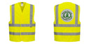 Custom Logo Reflective Yellow Safety Vest - ANSI Class 2