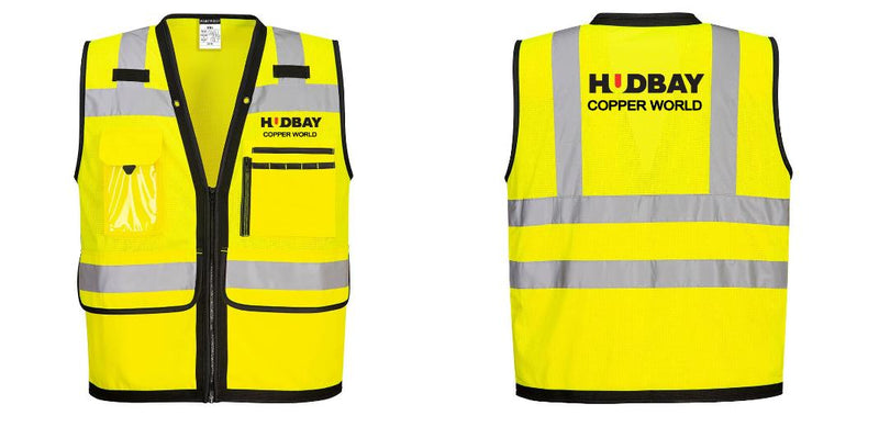 Custom Heavy Duty Hi-Vis Surveyor Vest