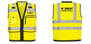 Custom Heavy Duty Hi-Vis Surveyor Vest