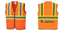 Mesh Class 2 Safety Vest with Pockets Hi Vis Reflective