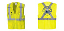 Custom Hi-Vis YELLOW Mesh X Back Executive Vest