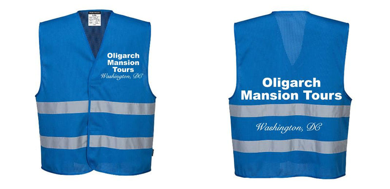 Custom Royal Blue MeshAir Reflective Safety Vest – Event & General Use