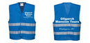 Custom Royal Blue MeshAir Reflective Safety Vest – Event & General Use