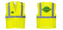 Custom Breakaway Class 2 Yellow Safety Vest Hi-Vis Reflective Breathable Mesh
