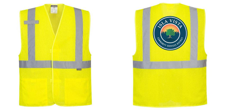 Hi-Vis Yellow Band and Brace Mesh Safety Vest – Lightweight, ANSI Class 2