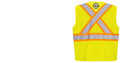 Custom X-Back YELLOW Mesh Contrast Tape Vest