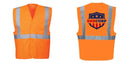 Custom Class 2 Orange Reflective Safety Vest