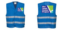 Custom Royal Blue MeshAir Reflective Safety Vest – Event & General Use