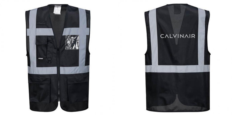 Black Professional Executive Style Safety Vest