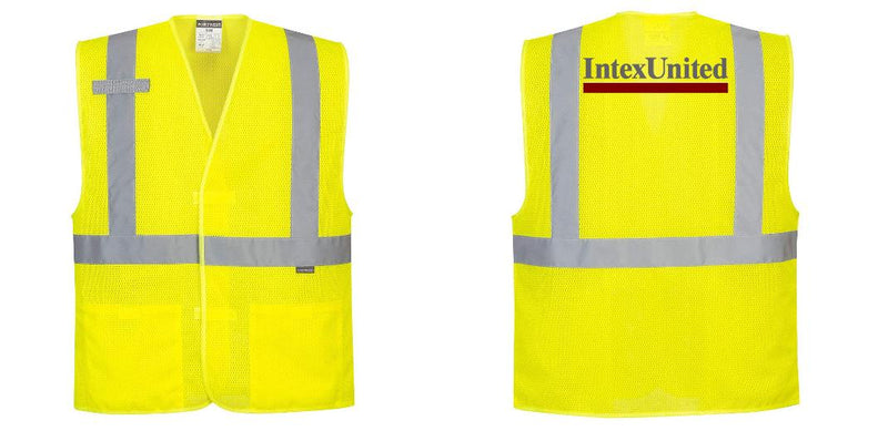 Hi-Vis Yellow Band and Brace Mesh Safety Vest – Lightweight, ANSI Class 2